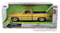 
              Jada Just Trucks 1985 Chevy C10 Pickup w/Patina and Daytona Wires 1/24
            