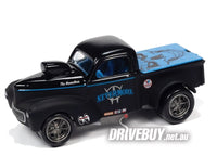 
              Johnny Lightning Blacked Out 1941 Willys Pickup Gasser 1/64
            