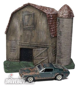 Johnny Lightning Barn Finds Ford 1968 Mustang Fastback Diorama 1/64