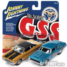 Johnny Lightning Mr Norm Twin Pack 1964 Dodge + 1971 Dodge 1/64