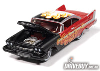 
              1958 Plymouth Fury Kustomized 1/64 – Johnny Lightning Diecast – Red/Black
            