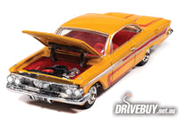 
              1961 Chevrolet Impala SS 409 Scrapin’ 1/64 – Johnny Lightning Diecast – Orange
            