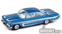 
              1961 Chevrolet Impala SS 409 Scrapin’ 1/64 – Johnny Lightning Diecast – Blue
            