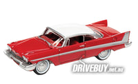 
              1958 Plymouth Belvedere Christine 1/64 - Johnny Lightning Diecast - Red
            