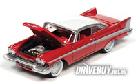 
              1958 Plymouth Belvedere Christine 1/64 - Johnny Lightning Diecast - Red
            