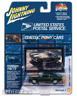 Johnny Lightning Pop Culture USPS 1969 Chevrolet Camaro Z/28 1/64
