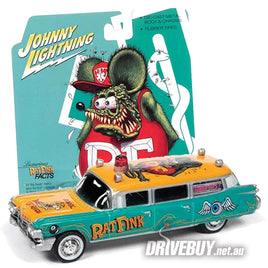 Johnny Lightning Rat Fink 1959 Cadillac Ambulance 1/64