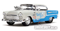 
              1955 Chevy Bel Air Ghost Gas 1/24 – Jada Big Time Muscle – Grey/Blue
            
