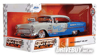 
              1955 Chevy Bel Air Ghost Gas 1/24 – Jada Big Time Muscle – Grey/Blue
            
