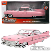 
              1959 Cadillac Coupe DeVille 1/24 – Jada Showroom Floor – Pink
            