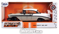 
              JADA BIG TIME MUSCLE 1956 CHEVY BEL AIR TWO TONE W/ BLACK TRIM 1/24
            