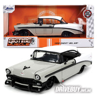 
              JADA BIG TIME MUSCLE 1956 CHEVY BEL AIR TWO TONE W/ BLACK TRIM 1/24
            