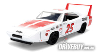 
              1969 Dodge Charger Daytona Big Time Muscle 1/24 - Jada Diecast - White Red
            