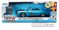 
              JADA HOLLYWOOD RIDES 1970 PLYMOUTH ROADRUNNER W/ WILE E. COYOTE FIGURE 1/24
            