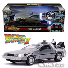 JADA HOLLYWOOD RIDES BACK TO THE FUTURE II DELOREAN TIME MACHINE 1/24