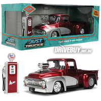 
              Jada Just Trucks 1956 Ford F100 + Gas Pump 1/24
            