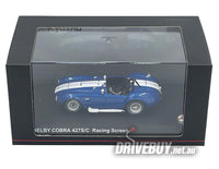 
              Shelby Cobra 427SC Racing Screen 1/43 - Kyosho Original Diecast - Blue
            