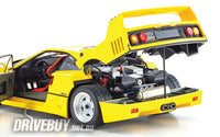 
              Ferrari F40 1/18 - Kyosho Original Diecast - Yellow
            