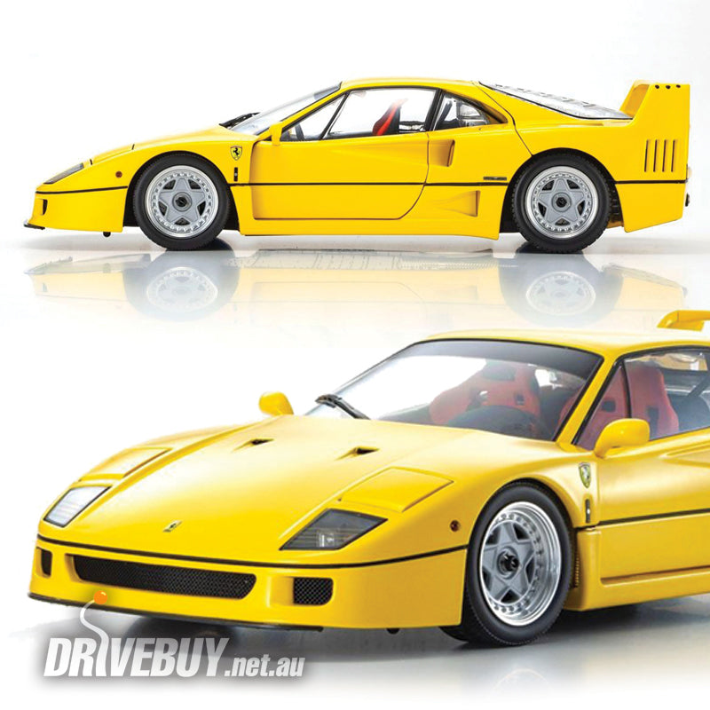 Ferrari F40 1/18 - Kyosho Original Diecast - Yellow| DriveBuy