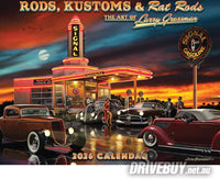 
              Larry Grossman / Retrovisions 2026 Wall Calendar; Rods, Kustoms & Rat Rods
            