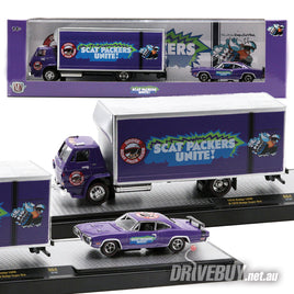 M2 MACHINES 1970 DODGE L600 & 1970 DODGE SUPER BEE 'SCAT PACKERS UNITE' 1/64