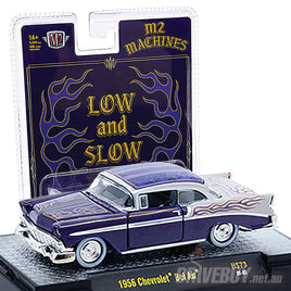 1956 Chevy Bel Air Custom 1/64 – M2 Machines – Purple/Silver