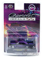
              1964 Chevy Impala SS 409 Convertible 1/64 - M2 Diecast - Black Purple
            