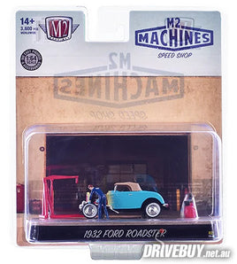 1932 Ford Roadster 1/64 – M2 Machines – Turquoise