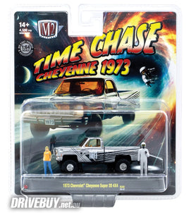 1973 Chevrolet Cheyenne Super 20 4x4 Pickup 1/64 – M2 Machines Diecast – Silver