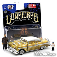 
              1956 Chevrolet Bel Air Lowrider 1/64 – M2 Machines MiJo Exclusives - Gold
            