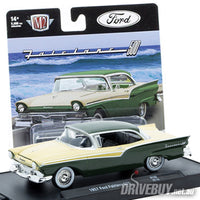 
              1957 Ford Fairlane 500 1/64 - M2 Diecast - Green Cream
            