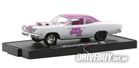 
              M2 Machines Flowtech Purple Hornies 1969 Plymouth Road Runner 1/64
            