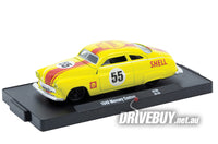 
              1949 Mercury Custom Shell #55 1/64 - M2 Diecast - Yellow Red
            