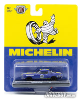 
              1966 Shelby Ford Mustang GT350 Michelin 1/64 - M2 Diecast - Blue Yellow
            