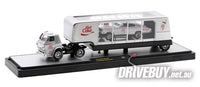 
              M2 Machines Diet Coke 1966 Dodge L600 + Enclosed Trailer + 1966 Dodge Charger Gasser 1/64
            