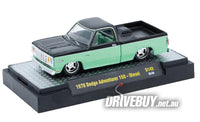 
              1978 Dodge Adventurer 150 Pickup 1/64 - M2 Diecast - Green with Black Top
            