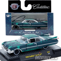 
              1959 Cadillac Series 62 Coupe 1/64 - M2 Diecast - Green Patina
            