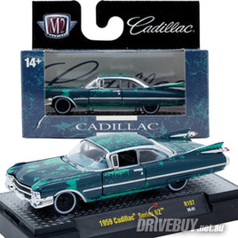 1959 Cadillac Series 62 Coupe 1/64 - M2 Diecast - Green Patina