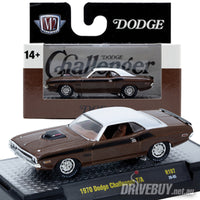
              1970 Dodge Challenger T/A Coupe 1/64 - M2 Diecast - Brown
            