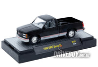
              1990 GMC Sierra ST Pickup Truck 1/64 - M2 Diecast - Black
            