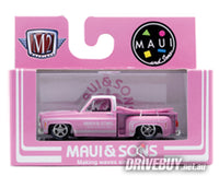 
              1979 Chevy Silverado Stepside Pickup Maui & Sons 1/64 - M2 Diecast - Pink
            