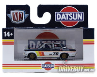 
              1970 Datsun 510 #70 Race Car 1/64 – M2 Diecast – Blue/White
            