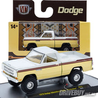 
              1979 Dodge Adventurer 150 Palomino Pickup 1/64 – M2 Machines – White/Yellow
            