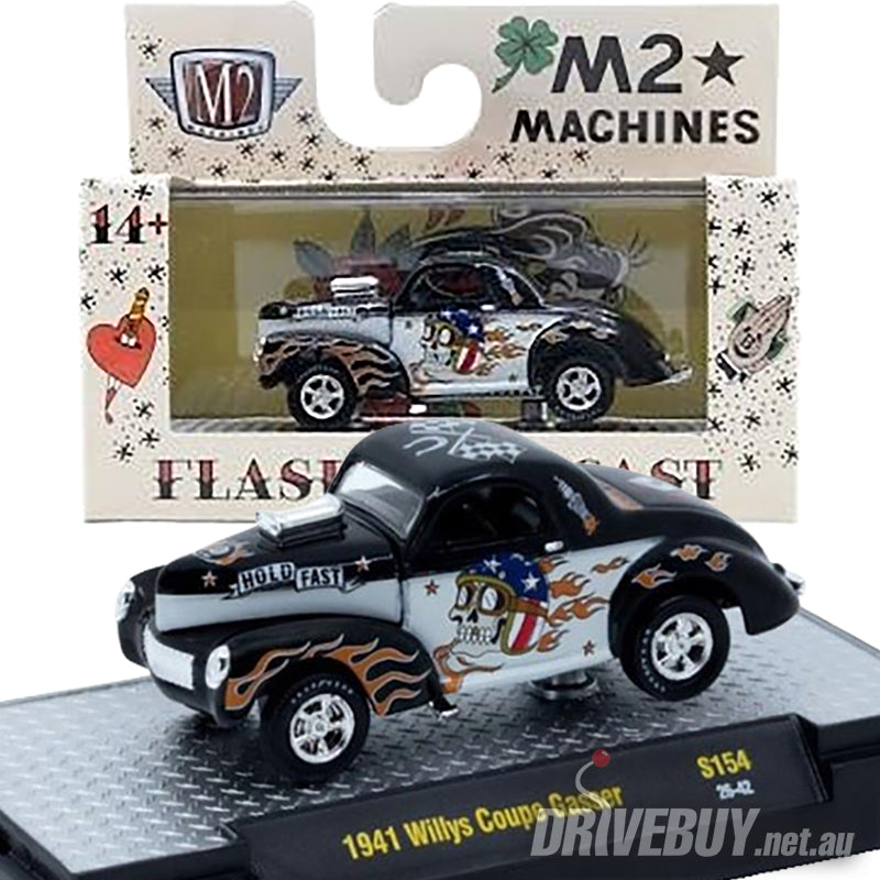 1941 Willys Coupe Gasser 1/64 – M2 Machines - Tattoo Art| DriveBuy