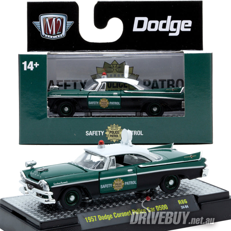 M2 Machines 1957 Dodge Coronet Police Car D500 1/64| DriveBuy