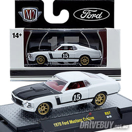 1970 Ford Mustang Custom #15 1/64 – M2 Machines – White/Black