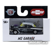 
              1957 Chevy Bel Air Gasser Edelbrock Equipped 1/64 - M2 Diecast - Black
            