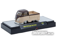 
              1960 VW Volkswagen Kombi Single Cab Pickup 1/64 - M2 Diecast - Cream Brown
            