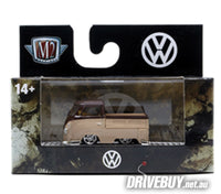 
              1960 VW Volkswagen Kombi Single Cab Pickup 1/64 - M2 Diecast - Cream Brown
            