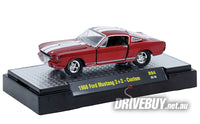 
              1966 Ford Mustang Fastback 2+2 Custom 1/64 - M2 Diecast - Candy Red
            